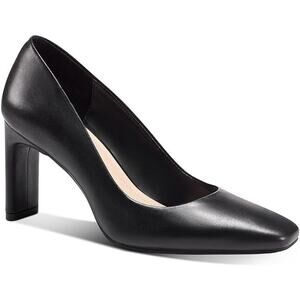 Alfani Women's Tarah Padded Leather Insole Slip on Pumps, Black Size 9.5M